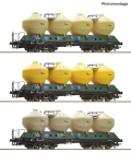 Roco 6600177 - H0 - 3-tlg. Set Silowagen, ČSD, Ep. IV